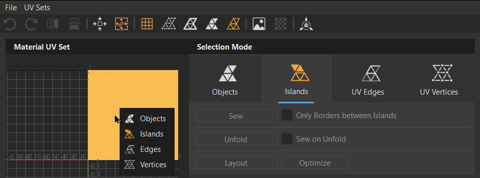 Selection Mode context menu