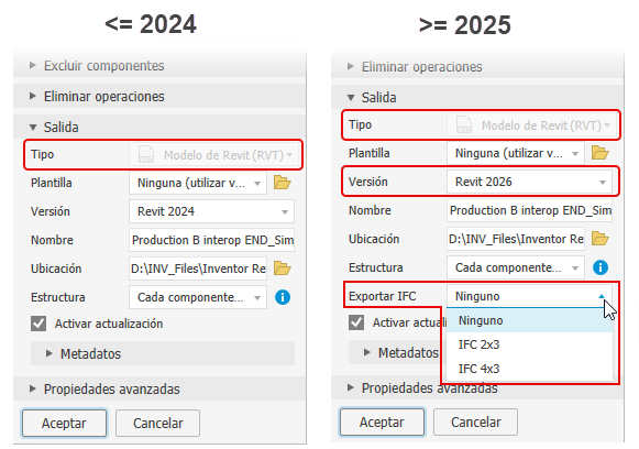 Salida de sustituto simplificado
