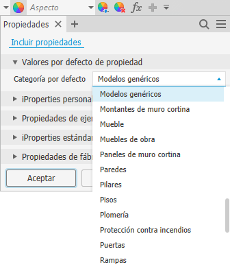 Categoría por defecto