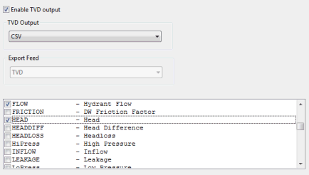 Export Style Dialog - TVD page