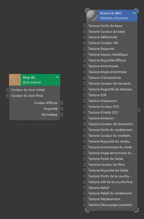 Screenshot of the view window in the slate material editor