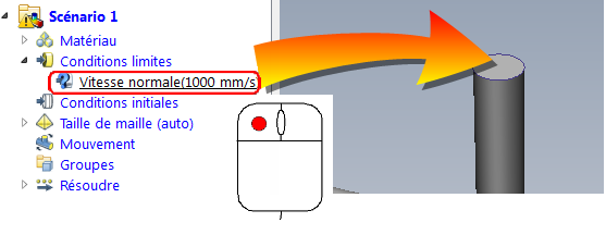 faire glisser la condition limite