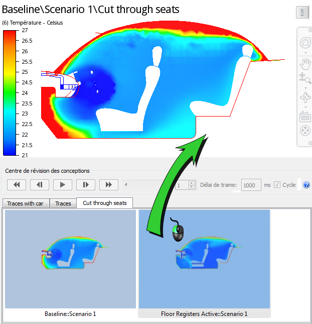 faire glisser une vue