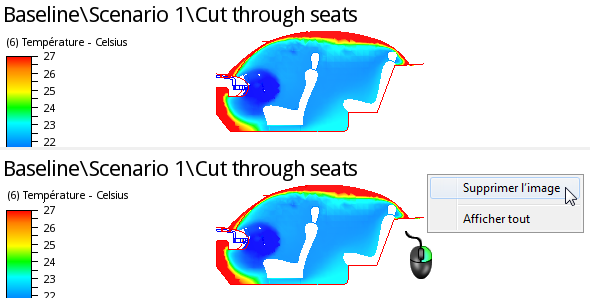 résultats de la vue fractionnée