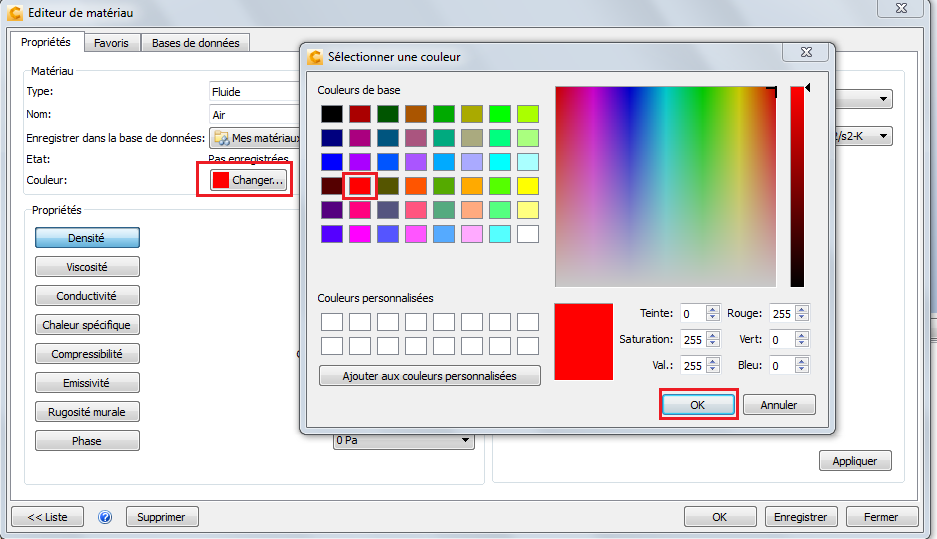 changement de couleur