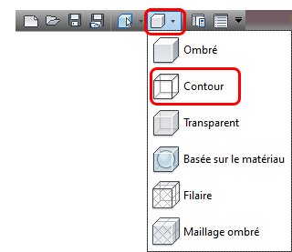 afficher en mode filaire