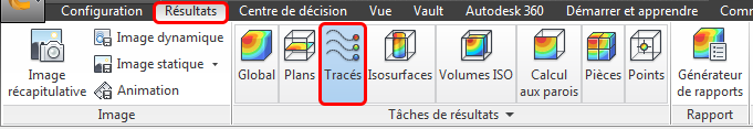 tracés des résultats