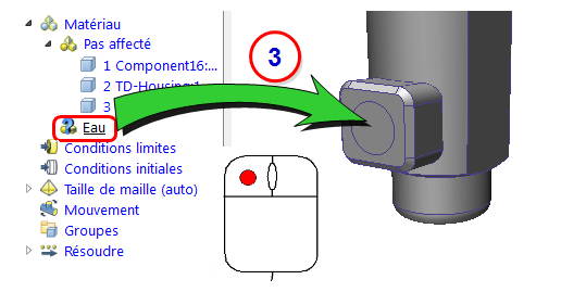faire glisser non affecté