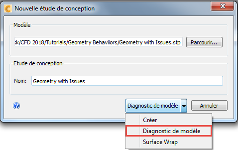 nouvelle étude de conception