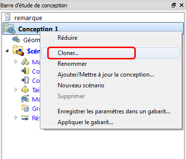 cloner la conception au format interface utilisateur