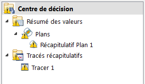 boîte de dialogue centre de décision