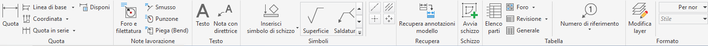 drawing annotation ribbon