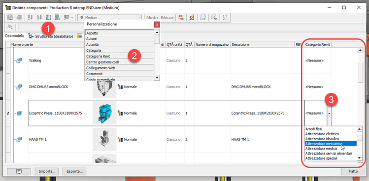 Revit Category in BOM
