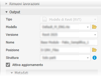 Output group