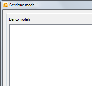 Gestione modelli