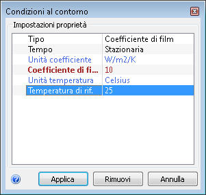impostare Condizioni al contorno