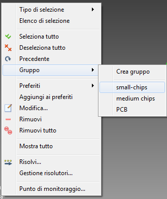 selezionare Piccoli chip