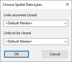Choose Spatial Data Types dialog