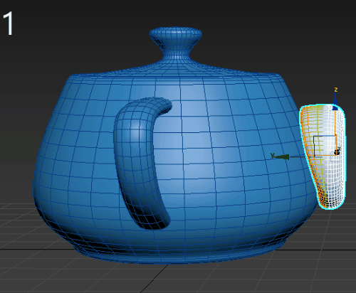 [コンフォーム](Conform)モディファイヤを使用してオブジェクトをサーフェスにコンフォームする