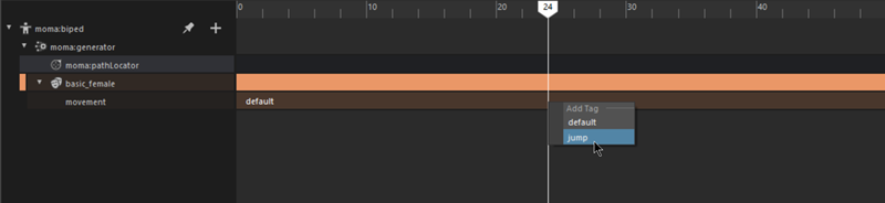 MotionMaker - アクションタグを追加する