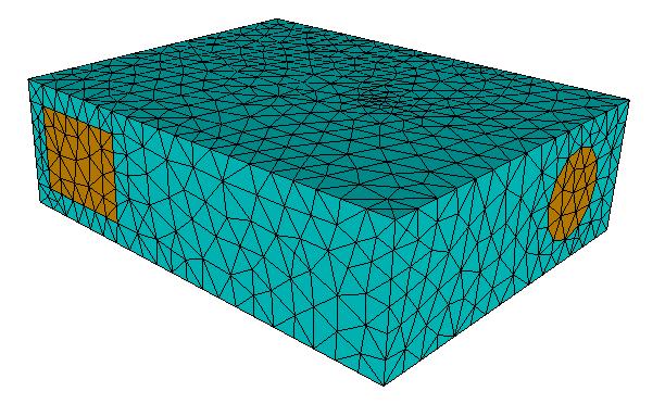 メッシュ生成されたモデル