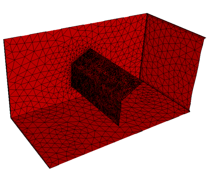 薄いボリュームのメッシュ