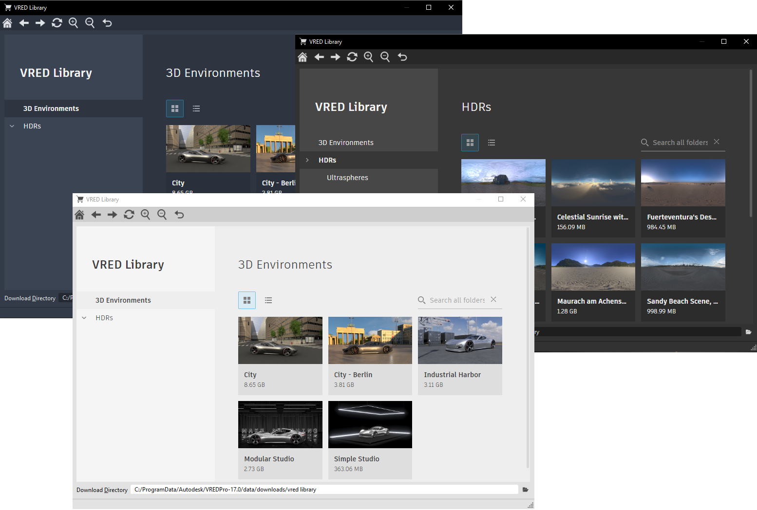 さまざまなカラー テーマのイメージ