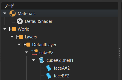 ノード ツリー内のコンポーネント