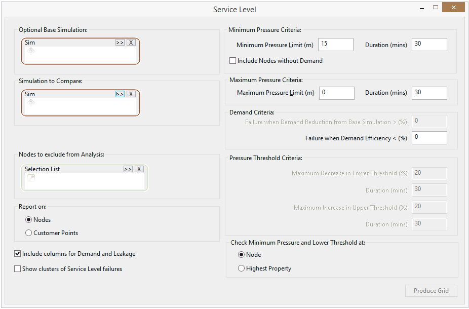 Grid Report Dialog