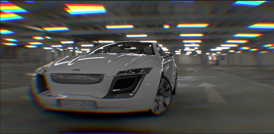 색수차 줌 모서리의 예