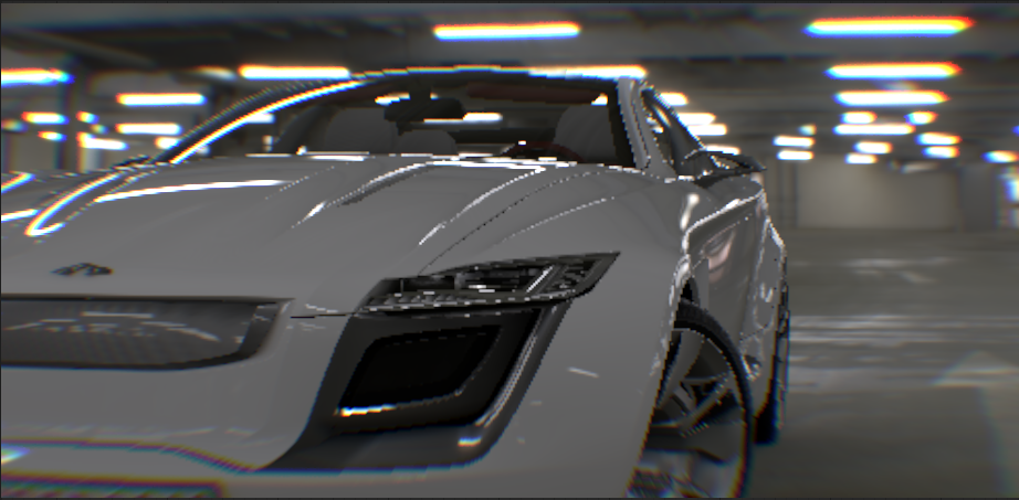 색수차 줌 모서리의 예