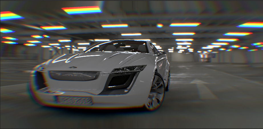 색수차 줌 모서리의 예