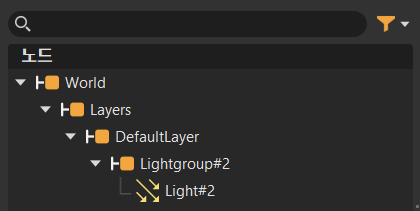 노드 트리의 라이트