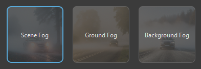 볼륨 안개 사전 설정