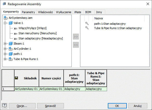 Redagowanie iAssembly