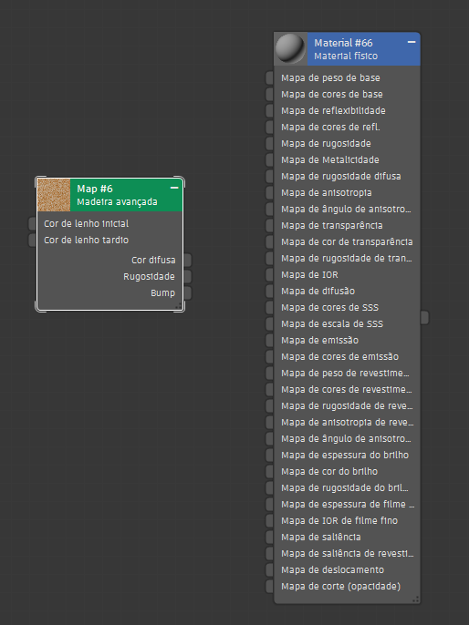 Screenshot of the view window in the slate material editor