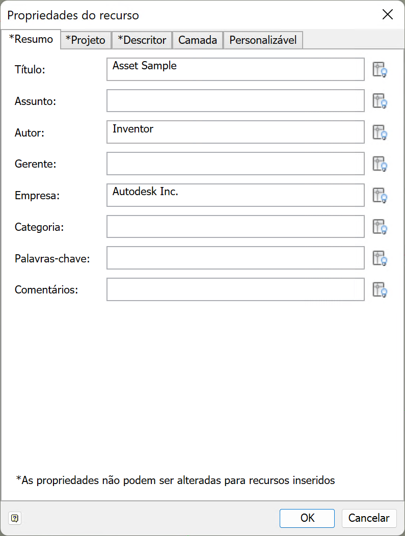 propriedades do recurso depois