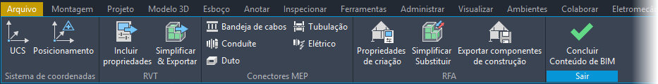 Ambiente de Conteúdo de BIM