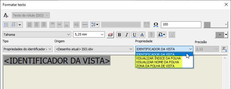 Formatar texto