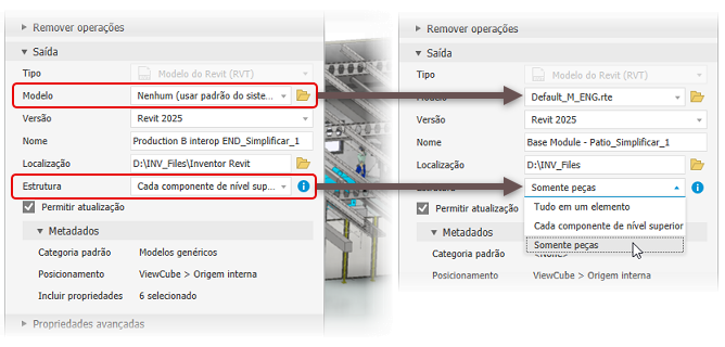 Simplificar modelo e estrutura