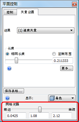 网格间隔