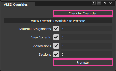 Update Vred Live Referencing Updates and Enhancements