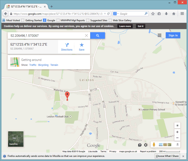 GoogleMaps example