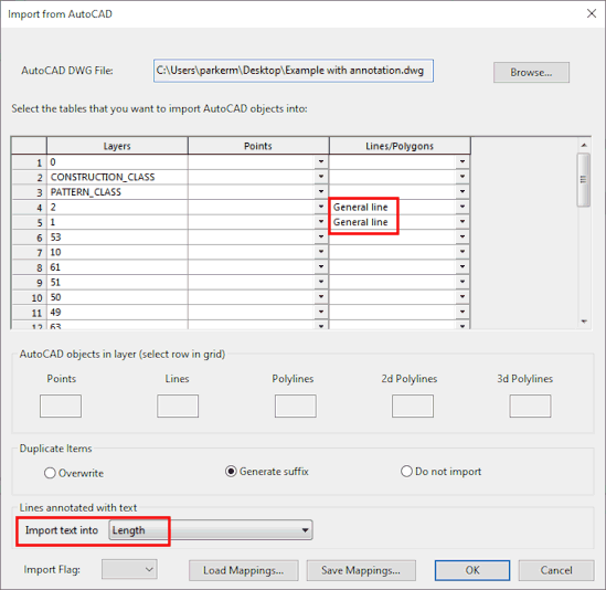 Importing from AutoCAD