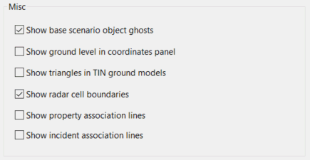 Show radar cell boundaries option