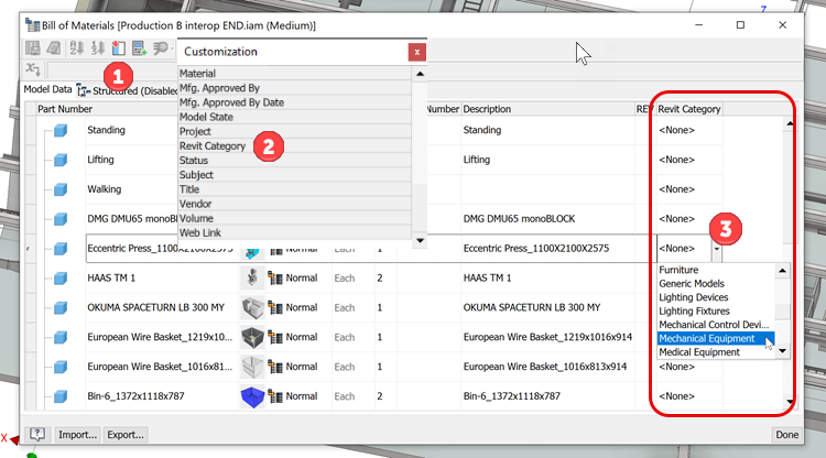 Revit Category in BOM