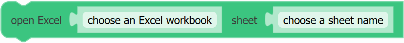Excel Codeblocks Reference