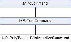 C++ API Reference: MPxPolyTweakUVInteractiveCommand Class Reference