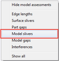 model slivers