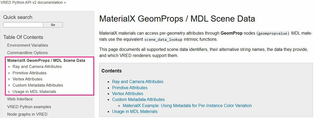MaterialX Geomprops Documentation